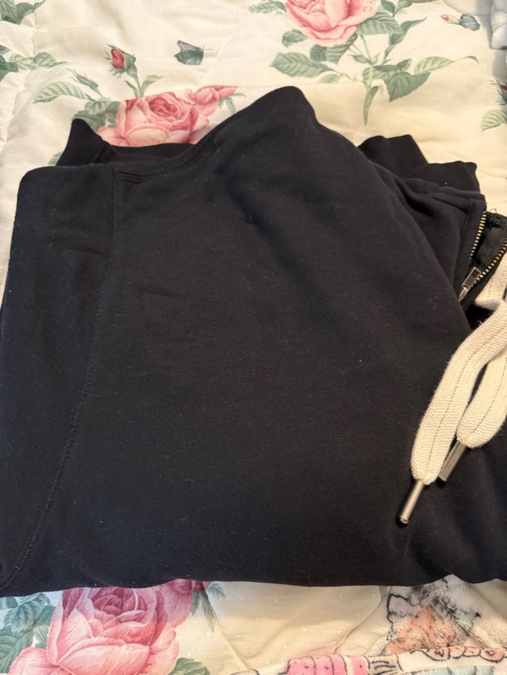 Black Zipper Hoodie